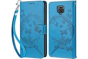 KENHONER Funda para Xiaomi Redmi Note 9S / Note 9 Pro/Note 9 Pro MAX Carcasa, Fundas para Redmi Note 9 Pro Funda Libro con Tapa Piel Case Flip Cuero,Cierre Magnético Antichoque - Azul