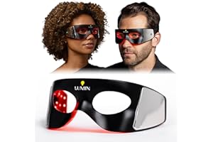 Lumin ator - Maschera per occhi a LED per uomini e donne, anti-invecchiamento, aumenta il collagene, riduce occhiaie e rughe, terapia con luce rossa per trattamento e ringiovanimento sotto gli occhi,
