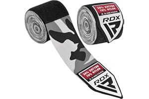 RDX Boxing Wraps Kids 2.5M Inner Gloves, Elasticated Thumb Loop Bandages, Junior Under Mitts Hand Fist Protector Wrist Support Straps, Muay Thai MMA Kickboxing Martial Arts Speed Bag Punching Training