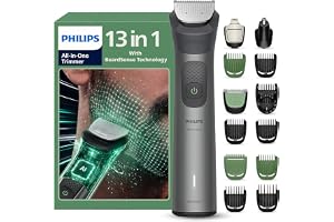 Philips India's No.1 Men's Trimmer* | Ultimate Precision | BeardSense Technology- Scans 125x/sec, adapts to density | All-in-One Full body Grooming Kit | 120min runtime | IPX7 | 5yrs warranty* | MG7922