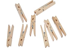 Lot de 100 Pinces à Linge en Bois Rayher - Idéal pour Loisirs Créatifs & Scrapbooking, Beige