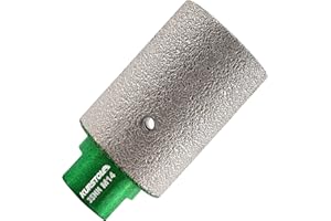 KURSTOL Fresa Diamantata - diametro 35 mmXM14 filettatura, per ingrandire la forma rotonda conica, foro esistente di porcellana, ceramica dura, granito, marmo piatto