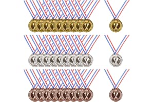 WeddHuis 30 medaglie,medaglie per bambini,medaglie per calcio,compleanno,sci,lavoro,sport,per ricompensa per bambini,mini giochi olimpici sportivi giorni,diametro ca. 3,8 cm