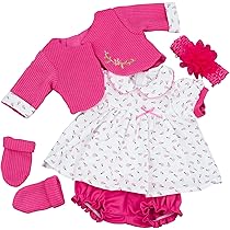 Our Generation EKOKIZ Reborn Baby Dolls Clothes Girl Cute Pink