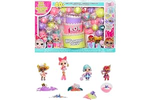 L.O.L. Surprise! Big Surprise Party - 4 Muñecas Coleccionables, 40+ Sorpresas, 5 Experiencias Unboxing, Moda, Arena, Gel Crush, Shell Smash, Fluff, Party Confetti, Regalo para Niñas a Partir de 4 Años