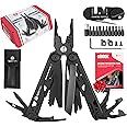 RODYVAN Multitools, 19-in-1 Stainless Steel Multi Tool Pliers with Sharpener, Screwdriver Set, Bottle Opener, Survival Camping Accessories. Gift for Men Dad. DIY Tool kit for Outdoor Activities