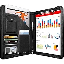 Cartella Portadocumenti A4 ProCase - Portablocchi In Pelle Con Multiple Tasche Per Ufficio E Viaggi