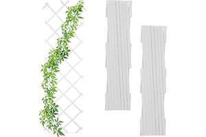 Relaxdays Pack 3 Soportes Reja Trepadoras, Guías Plantas Enredaderas Plegables, 180 cm, Jardín, Balcón o Terraza, Blanco