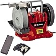 Einhell TC-WG 200 Wet Bench Grinder | 200 x 40mm High Speed Wet-Stone Grinding Wheel and 180 x 30mm Leather Honing Wheel| Electric Wet Grinder for Grinding, Polishing and Sharpening