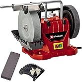 Einhell Taş Motoru - Islak TC-WG 200 (125 W, paslanmaz su tankı, taşlama taşı, a&ccedil;ı &ouml;l&ccedil;er, &ccedil;ok ama&ccedil;lı aparat, deri bileme disk