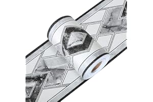 Yoillione Frise Murale Adhesive Bleu Frise Adhesive 3d Bordure Papier Peint Frise Autocollante Noire étanche pour Cuisine, Salle de Bains, Plafond, Salon, Chambre Décoration Murale