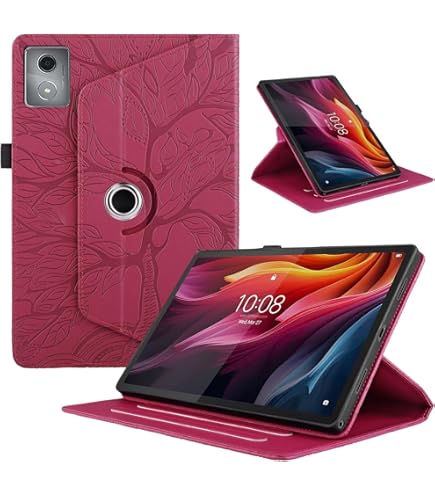 LVSHANG Étui Pour Tablette, étui En Cuir PU, étui Portefeuille à Rabat, Housse De Protection En