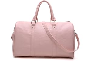 tuokener Borsone da Viaggio Donna in Ecopelle Borsa weekend Sportiva Sport Tracolla Tote