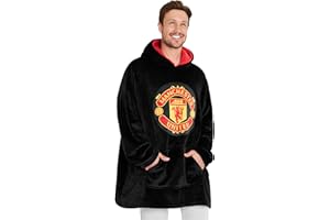 Manchester United FC Pull Oversize Capuche Homme, Énorme Poncho Homme