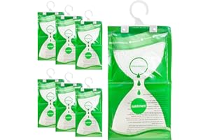 WGP Kleiderschrank Feuchtigkeitsabsorber 7 Pack Hanging Luftentfeuchter gegen Feuchtigkeit Anti-Schimmel Desodorierende Feuchtigkeitsbeständige Trockenmittel-Tasche