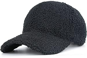 INOGIH Gorra de béisbol de lana de cordero para mujer, para exteriores, para invierno, cálido, estilo de hip-hop