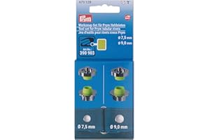 Prym 673128 Werkzeug-Set Hohlnieten ø7,5&9mm für Vario Creative Tool, silberfarbig, hellgrün