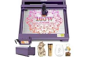 ATEZR L2 Grabadora Laser con Air Assit, 160W Cortadora Láser y Grabador Láser, Potencia de Salida de 36W, 900mm/s, Autofocus y Hundimiento Automático, Laser Cutter per Legno/Metallo/Acrilico