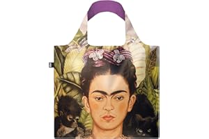 LOQI FRIDA KAHLO Self Portrait with Hummingbird Recycled Bag