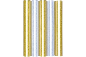 HILLTOP 5 Feuilles de transfert textile A4 - Film de transfert pailleté - Transfert textile thermocollant sur coton/polyester - Idéal pour traceur de découpe