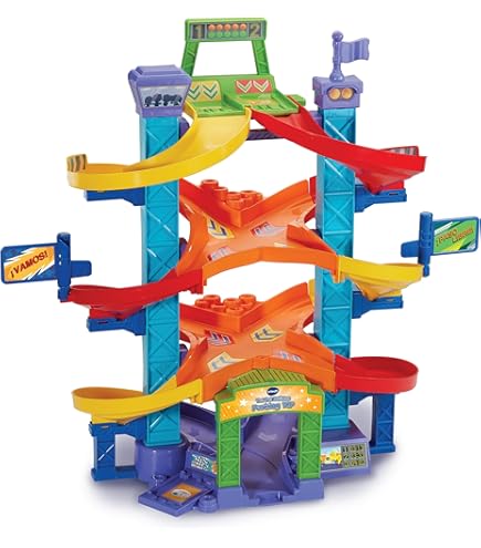 Caserne De Pompiers Interactive VTech Vroom Vroom Go - Avec Véhicule Nico Et Ascenseur - 1-5 Ans