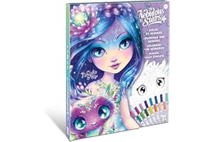 Nebulous Stars 11381 - Kit de coloriage par numéros, Livre de coloriage avec 36 Pages illustrées et 15 feutres Double Face, Cahier de coloriage à colorier, à Broder et à décorer