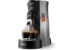 PHILIPS DOMESTIC APPLIANCES Philips Senseo Select CSA250/10 Macchina per cialde (Crema Plus, spessore del caffè Plus, funzione memo) Acciaio spazzolato
