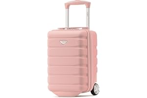 Flight Knight Lekki 2-kołowy twardy futerał ABS walizka kabinowa bagaż podręczny zatwierdzony dla ponad 100 linii lotniczych, w tym British Airways, Ryanair i easyJet, zatwierdzone bezpłatne