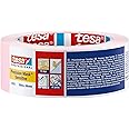 tesa UK 4333-00021-02 Precision Sensitive,Razor Sharp Edge and Low Tack Masking Tape for Indoor Painting and Decorating, Residue Free Removal, 50 m x 50 mm, 50mm, Clear