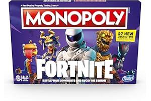 Hasbro Monopoly: Fortnite Edition gra planszowa inspirowana grą wideo Fortnite w wieku od 13 lat, nylon/a, 4,1 x 40 x 26,6 cm