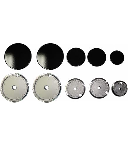 Kit 5 Spartifiamma E Bruciatori Per Piani Cottura Rex, Zanussi, Zoppas, Electrolux – 2+2+1 Con 2 Fori, Compatibilità Su Richiesta