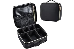 KETALIRIA Kosmetiktasche Damen Reise Make up Tasche Schminktasche Make up Koffer Kosmetikkoffer Make up Organizer Make up Bag,Schwarz