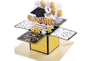 Kesote Karte Prüfung Bestanden Glückwunschkarte Pop Up Grußkarte Abschluss Bachelor Doktor Examen Master Arzt Abitur