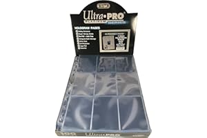 Trading Card A4 Sleeves - 25 Ultra Pro 9 Pocket Platinum Pages MTG/Pokemon.