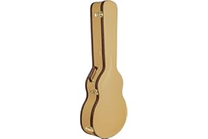 Crossrock Valigetta universale per chitarra acustica Gibson L-00 e Martin CEO con 14 cifre, chiusure in acciaio inox, fodera in schiuma, piedini in metallo, stoccaggio