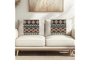 NETILGEN Navajo Aztec Geometric Recliner Sofa Cover Headrest Protector Covers 2 Pcs Recliner Chair Headrest Protector Cover Non Slip Furniture Protector