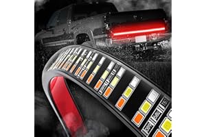 Goodream Tailgate Light Bar, Pickup Truck Tail LED Brake Turn Signal Strip Light for Ford F150 Accessories with 3-Row 504 LEDs and 4-Way Flat Connector Wire, Waterproof (150cm)