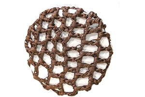 Brown Ribbon Bun Net Brown Ribbon Bun Net Ballerina Ballet Dance Gymnastics Horse Riding for Women Girls by Glitz4Girlz