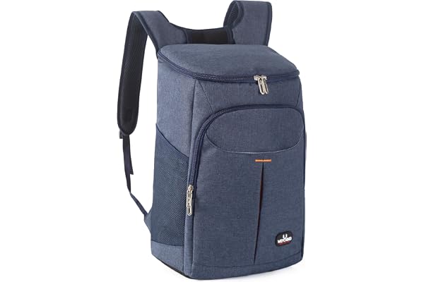 25L Sac à Dos Isotherme à Glacière, Sac Isotherme Portable Cooler Backpack Bag, pour Hommes Femmes pour Camping, Pique-Nique, Barbecue, événements (Bleu)