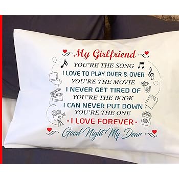 Head Girlfriend Gifts Pillow Case My Girlfriend You Are The Song