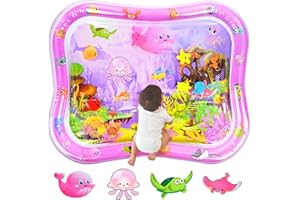 MOOKLIN ROAM 95x76cm Tapis de Jeu D'eau Bébés Gonflable Tummy Time Mat XXL, Jouets Sensoriels pour Bébé Nourrissons Filles Garçons et Tout-petits 3 6 9 Mois Nouveau-né