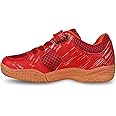 Nivia Appeal Kids Badminton Shoes | Non-Marking Court Shoes for Young Players | Red & Royal Blue