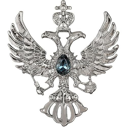 Mahi Dual Head Eagle-Shaped Lapel Pin Shirt Brooch for Men (PABP1101061PR)