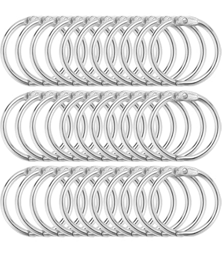 Angoily Lot De 50 Anneaux Porte-Clés À Charnière En Grands