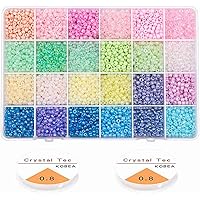 300 Bunte Glasperlen Zum Basteln - Ideal Für Schmuck & DIY-Projekte In Dunkelrot