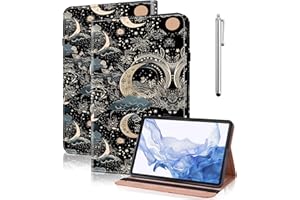 GLANDOTU Coque pour Xiaomi Redmi Pad Pro 12,1" 2024 avec Stylet,Étui Housse de Protection Ultra Fin en Cuir PU avec Fonction Support pour Redmi Pad Pro -Cerceau d'or