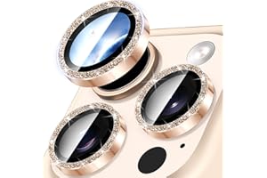 Diruite Kameraschutz für iPhone 16 Pro/16 Pro Max Kamera Schutzfolie, Glitzerpulver Metallring Displayschutzfolie 9H Gehärtetem Glas Anti-Kratzen,Titan Wüstensand(Funkeln)