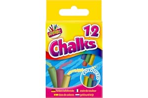 ART BOX Artbox Pack of 12 Coloured Chalks in Box