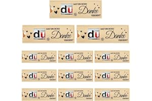 BAFIWU Danke Schokolade Dankeschön Geschenke Klein, 12 Stück Schokolade Danke Geschenk Hülle aus Filz Schokoriegel Geschenk Verpackung Kleines Dankeschön für Kollegen Teams Erzieherin Lehrerin Frauen Mann