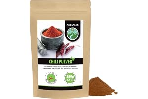 Chilipulver (250 g), chilipulver, chilipepparmalda 100% naturliga och utan tillsatser, chilimald, chilikrydda